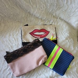 Ipsy three Makeup bags.